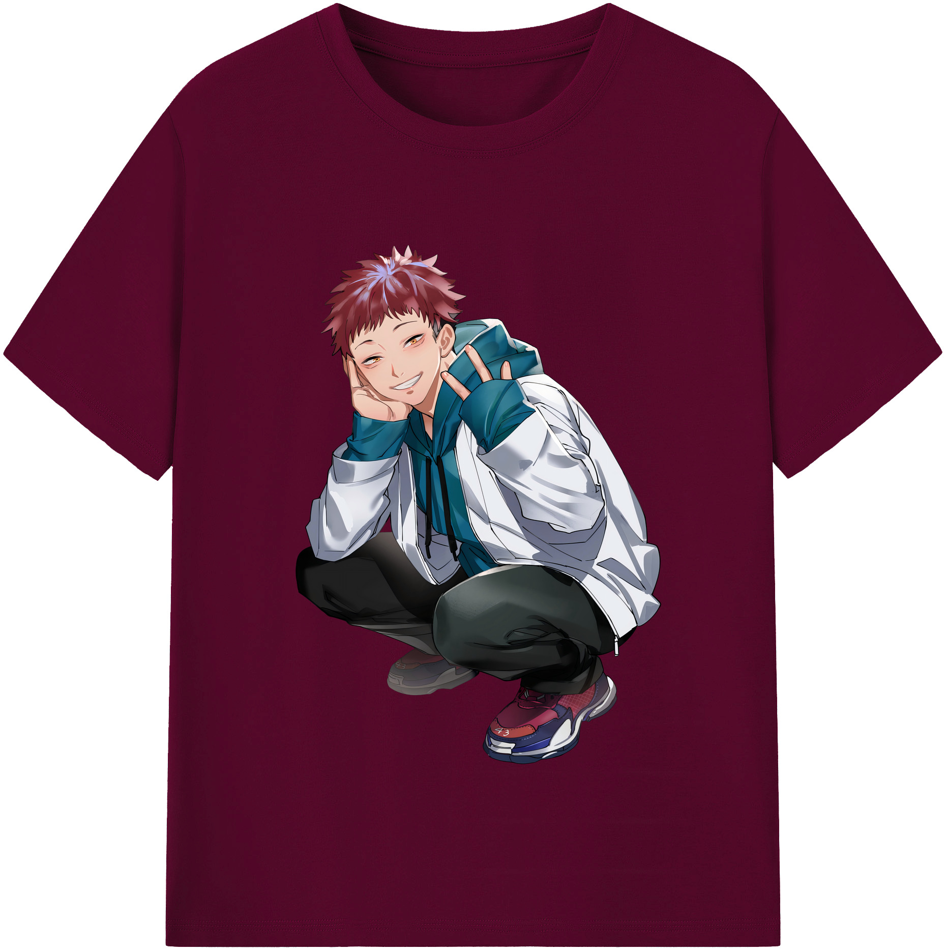 （画像用） 呪術廻戦 Jujutsu Kaisen レディースカジュアルプリントTシャツ（綿100％）